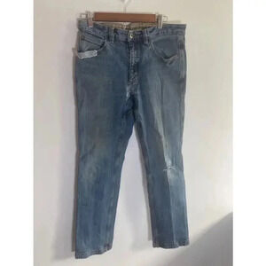 Men's Duluth‎ Trading Co. Flex Ballroom Jeans 32x32 Heavily Distressed Work 0194
